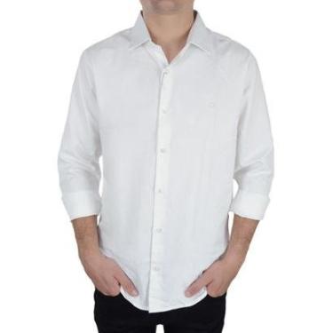 Imagem de Camisa Social Masculina Ogochi ML Slim Branca - 0015-Masculino
