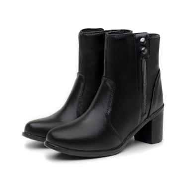 Imagem de Bota Feminina Cano Curto Aurora Inverno 302 (Preta, BR, Adulto, Numérico, 35)