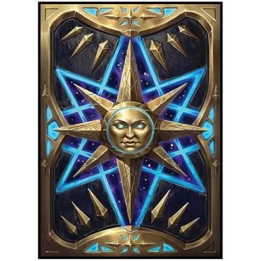 Imagem de Fantasy North - Livro das Estrelas - Spell Book Series I - 100 capas de cartas TCG foscas texturizadas - Serve para Pokémon Magic MTG Commander e outros jogos de cartas - Mangas de baralho