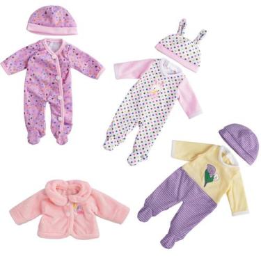 Imagem de Conjunto de Roupas Baby Doll BABESIDE (7 peças) para Bonecas de 25-30c