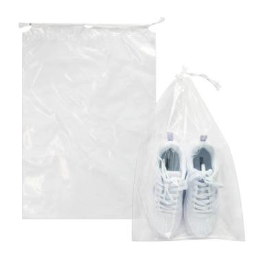 Imagem de Sacos para Sapatos com Cordão Belinlen - Transparentes - 30,5 x 45,6 c