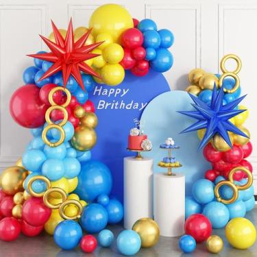 Imagem de Kit Arco de Balões Sowide Sonic - Vermelho, Azul e Amarelo