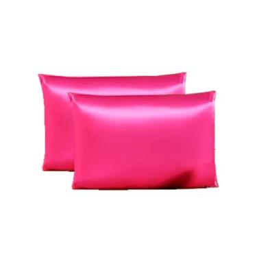 Imagem de Fronhas De Cetim Anti Frizz (02 Pares) 70cm X 50cm(Rosa Pink,06 fronhas (03 pares))
