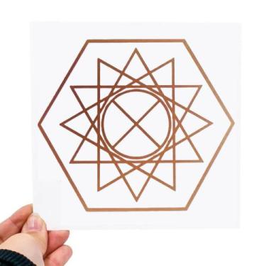 Imagem de Placa Grafico Programador Físico PVC 15x15cm - Radionica Radiestesia -