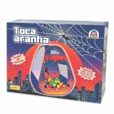 Imagem de Toca Infantil Aranha C/60 Bolinhas Barraca Spider Braskit