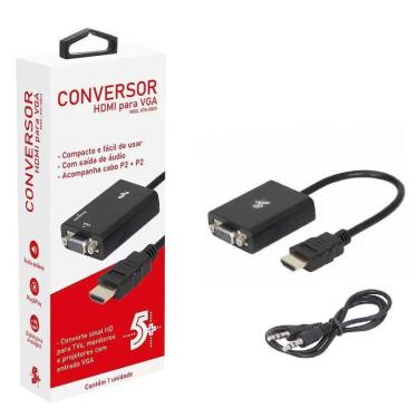 Imagem de Conversor HDMI VGA com Áudio Estéreo 075-0823 Chipsce 5+