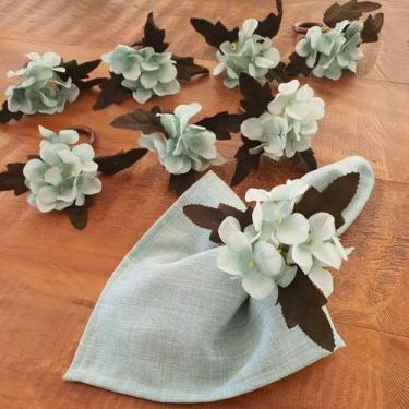 Imagem de Kit 08 Anéis Porta Guardanapo Argola Prendedor Mesa Posta - Criarte Op