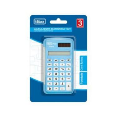 Imagem de Calculadora de Bolso Tilibra Azul TC21