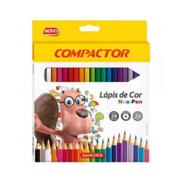 Imagem de Lápis de Cor Compactor Neo Pen 24 Cores