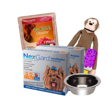Imagem de Kit 2 Nexgard Antipulgas Cães 2 a 4kg C/3 + Brinde