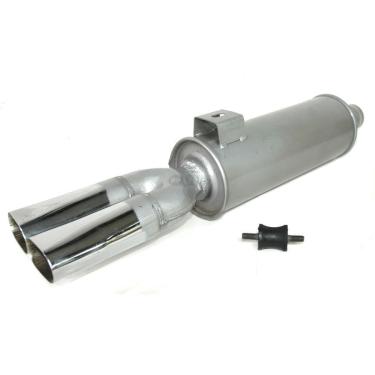 Imagem de Escapamento Abafador Esportivo Modelo Duplo Turbao p/ Vectra