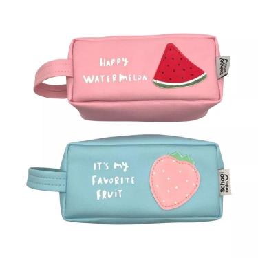 Imagem de Estojo Frutinhas com Alça Kit 2 Peças School Basics Impermeável