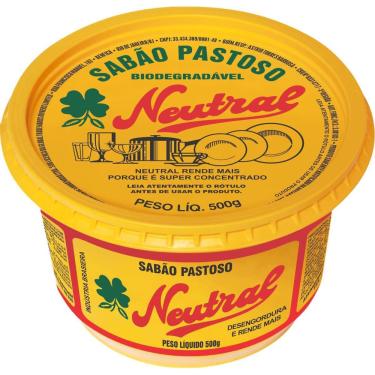 Imagem de Sabão Em Pasta Para Lava Louças Neutral 500g - Kit Com 18 Un