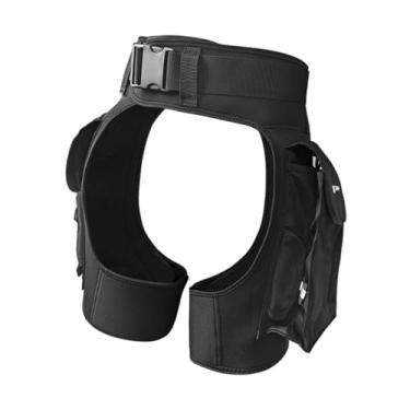 Imagem de rockible Calça de roupa de mergulho shorts de mergulho rápido seco com bolsos laterais shorts de traje de merda de 3 mm de neoprene para esportes aquáticos, S M