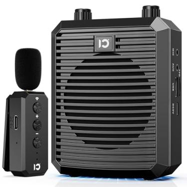 Imagem de SHIDU Amplificador De Voz Com Microfone Lapela Sem Fio, Alto-Falante Portátil Fio 2.4G, Sistema Pa Pessoal Recarregável Para Professores, Treinamento Em Sala Aula