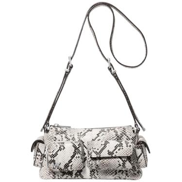 Imagem de Michael Kors Dakota Bolsa transversal pequena conversível com bolso, Ferragens prateadas/alumínio, One Size