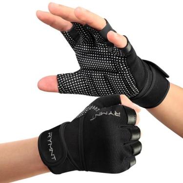 Imagem de Luvas de treino RYMNT Aron Black-M com suporte de pulso