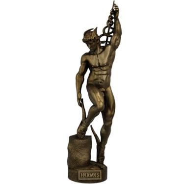 Imagem de Estátua Hermes - Mercúrio Ajustando sua Sandália - François Rude (Cor Ouro Velho)