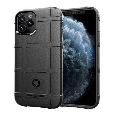 Imagem de Capa Case iPhone 11 Pro Max (Tela 6.5) Rugged Shield Anti Impacto (Preto)