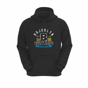 Imagem de Moletom Canguru Unissex Inverno Algodão Blusa de Frio Capuz Bolso-Unissex