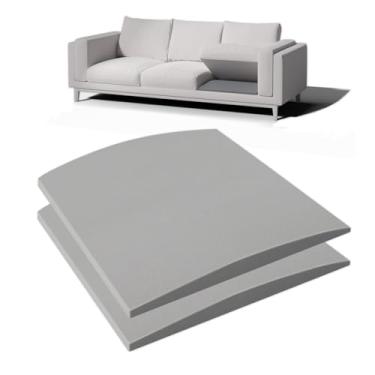 Imagem de FoamJoy Suporte de almofada de sofá para assento caído - 50,8 cm x 50,8 cm Placa de suporte de almofada de sofá curvada de alta densidade, suporte de sofá para embaixo das almofadas, cinza conjunto de