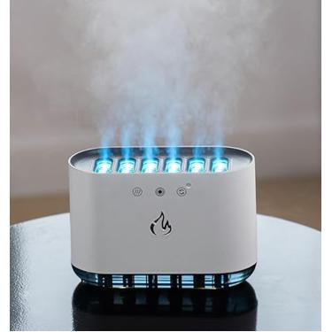 Imagem de Matefet Umidificador de Ar Ultrassônico com Luzes, Portátil, 900ML, Branco, Automático, 10 Horas