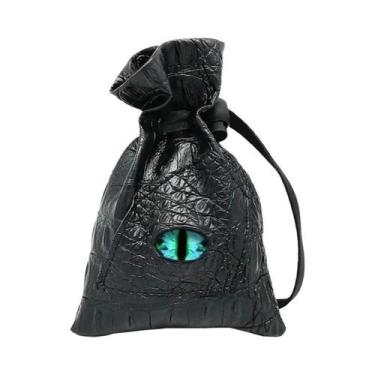 Imagem de Bolsa de Dados de Couro PU com Cordão para Cartas de Tarô e Oracle, A6