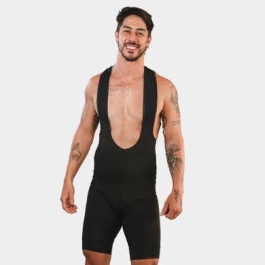 Imagem de Bretelle de Ciclismo Masculino Forro de Gel Antibacteriano Alta Densid
