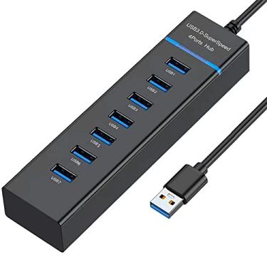 Imagem de Hub USB 3.0, divisor extensor USB VIENON de 7 portas para laptop, PC, MacBook, Mac Pro, Mac mini, iMac, Surface Pro e mais dispositivos USB