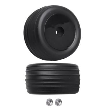 Imagem de AllinRC Pre-Glued Buggy Wheels and Tires 8mm Wheel Hex for Losi Mini-T 2.0 Los41010 1/18 RC Buggy Replacement Parts, 2PCS(Black)