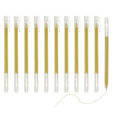 Imagem de PATIKIL 12 canetas de gel coloridas, canetas de gel pastel de ponta fina de 0,5 mm, tinta de alta luz para projetos faça você mesmo, pintura, diário, caderno, desenho de papel preto, tinta dourada de