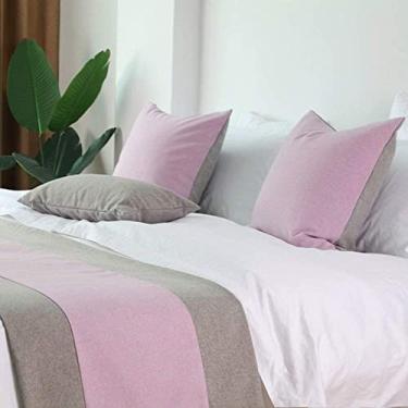 Imagem de HSTANGKY Cachecol de corredor de cama de hotel macio decoração de cama corredor de mesa moderno mantas para pés da cama colchas de alta precisão protetor para cama queen, casal, solteiro, king size