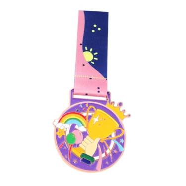 Imagem de Sclmgo Prêmio Medalha Participação Da Equipe Troféus Artigos para Festa com Fita de Pescoço Medalha de Vencedor para Jogos Presentes Show de Talentos Celebra, Bronze, Tamanho real