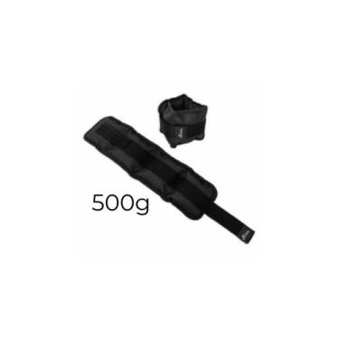 Imagem de Caneleira de Peso Preta Par de 500g - 5Kg Treino Exercício Academia Ex