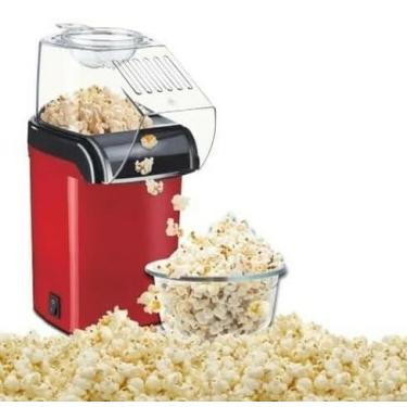 Imagem de Pipoqueira Elétrica 110V Sem Óleo - Ar Quente | Pipoca Saudável e Crocante em Minutos! Compacta e Potente 1200W