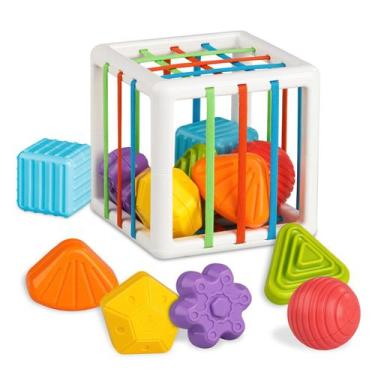 Imagem de Classificador Montessori Toys Aprilwolf Shape de 12 a 18 meses com com