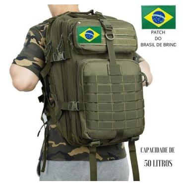 Imagem de Mochila Tática Militar Assault 50l Reforçada Pronta Entrega - Tem Tudo