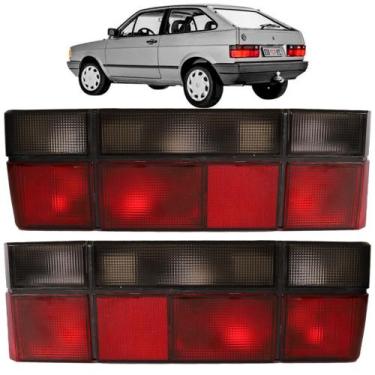 Imagem de Par Lanterna Traseira Gol Quadrado 1987/1994 Fumê  - JCV