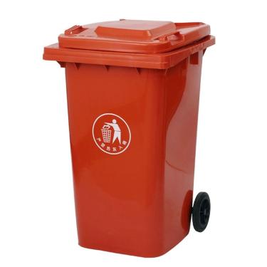 Imagem de Lixeira Com Rodas Para Áreas Externas Lixeira Grande 100L 120L 240L Com Tampa Lixeira Residencial Comercial Lixeira Para Serviços Pesados Para Escritório/restaurante/escola/cozinha(Red,100L)