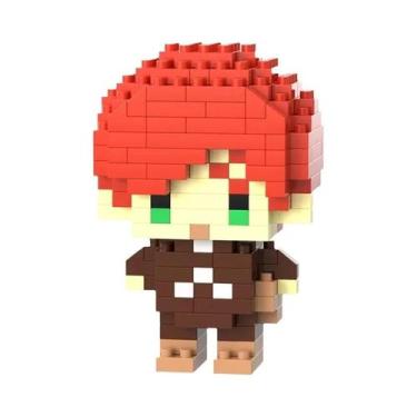 Imagem de Blocos De Montar Mini Anime Desenho Animado Fofo 28 Estilos Pequenas P