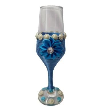 Imagem de Taça de Vidro Iemanjá Azul Orixá