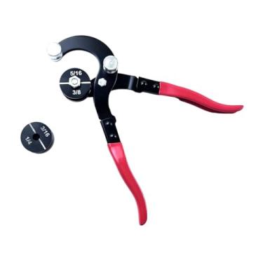 Imagem de MERIGLARE Alicate para dobrar tubos, Dobrador de tubos e canos, Dobrador de tubos compacto, resistente e de 5/16" 3/8" 3/16" 1/4"