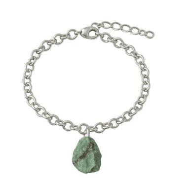Imagem de Pulseira de Esmeralda - Cristal Natural, Prata 925