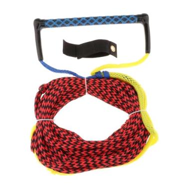 Imagem de simhoa Corda de esqui aquático para wakeboard, linha de esqui e surf com alça, arnês de reboque multiuso, corda de reboque para wakeboard, acessórios para