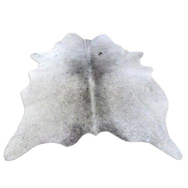 Imagem de Tapete Couro Natural Pele Inteira 1,60X1,90M Branco Cinza - Joli Tapet
