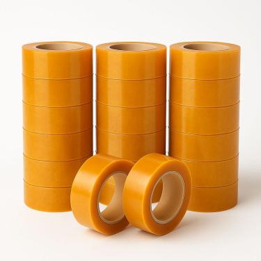 Imagem de Kit Fita Adesiva Larga Durex 1-20 Unidades Laranja 250m Embalagem Fechamento Caixa Resistente