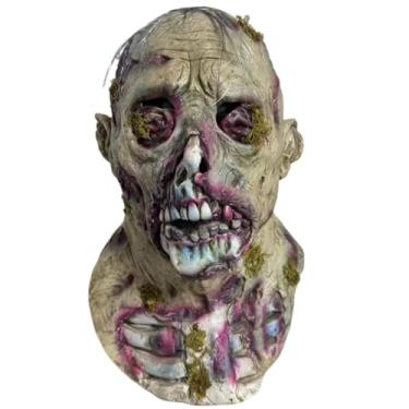 Imagem de x-merry toy 1 máscara de zumbi de terror, algas marinhas, zumbi, cabeça inteira, capacete terror, monstro, látex, máscaras faciais inteiras, adereços de fantasia de Halloween