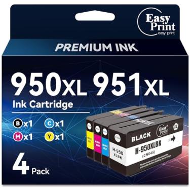 Imagem de Cartucho de tinta EASYPRINT 950XL e 951XL combo de substituição para HP 950 951 cartucho de tinta compatível com HP OfficeJet Pro 8600 8610 8620 8630 8100 8600 8615 8616 8625 8640 8660 25 51dw 2 71dw