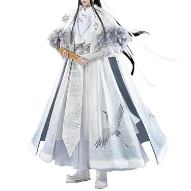 Imagem de KIRA KIRA Fantasia de Mo Dao Zu Shi Lan Wangji Doki-SR Dao Mo To Shi Cosplay MDZS Lan Wangji Roupas de inverno cosplay, Branco, X-Large