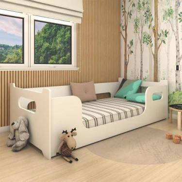 Imagem de Cama Infantil Montessoriana Doce Soninho Branco - Panorama Móveis, Bra